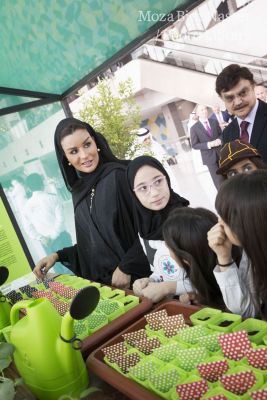 HH Sheikha Moza witnessed the celebration of the 5th anniversary of the health campaign Sahtak Awalan: Your Health First.