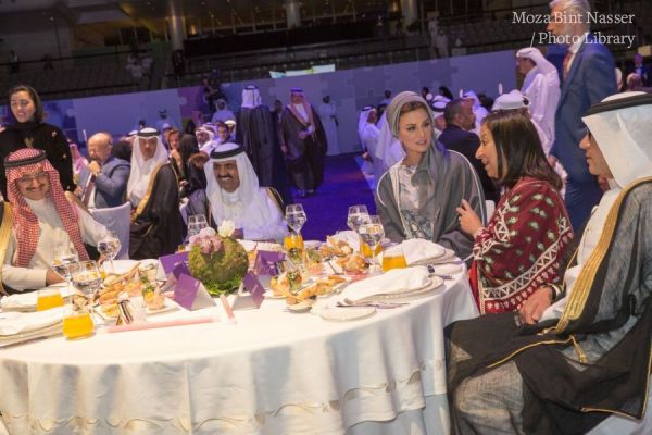 Their Highnesses the Father Amir and Sheikha Moza attended the 6th Annual Dinner of Reach Out to Asia organization ROTA