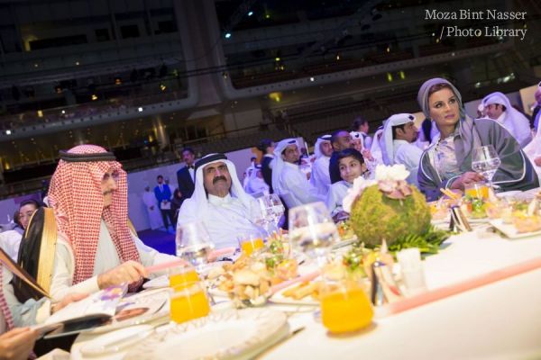 Their Highnesses the Father Amir and Sheikha Moza attended the 6th Annual Dinner of Reach Out to Asia organization ROTA