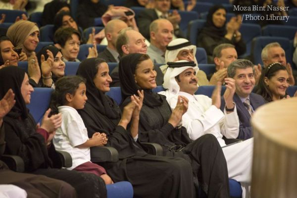 HH Sheikha Moza Participates in Qatar Foundation Schools Celebration of Qatar National Day