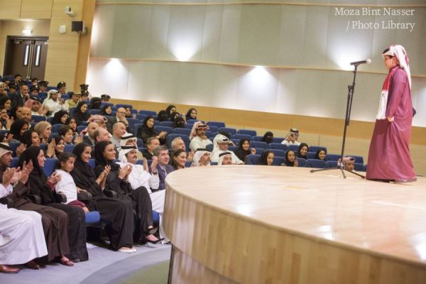 HH Sheikha Moza Participates in Qatar Foundation Schools Celebration of Qatar National Day