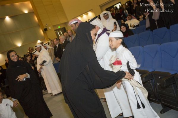 HH Sheikha Moza Participates in Qatar Foundation Schools Celebration of Qatar National Day