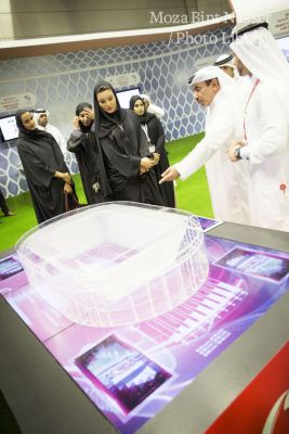 HH Sheikha Moza and HE Sheikha Hind Visit Qatar's information and communication technology exhibition and conference