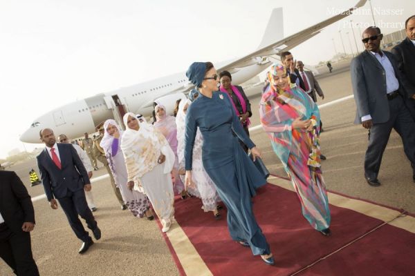 HH Sheikha Moza arrives to Sudan