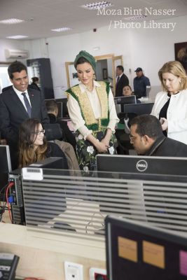 HH Sheikha Moza Visits Vermeg