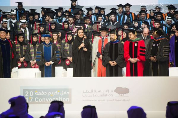 Their Highnesses Attend Qatar Foundation Convocation