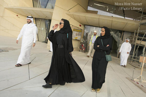 صاحبة السمو في زيارة تفقدية لمشروع متحف قطر الوطني