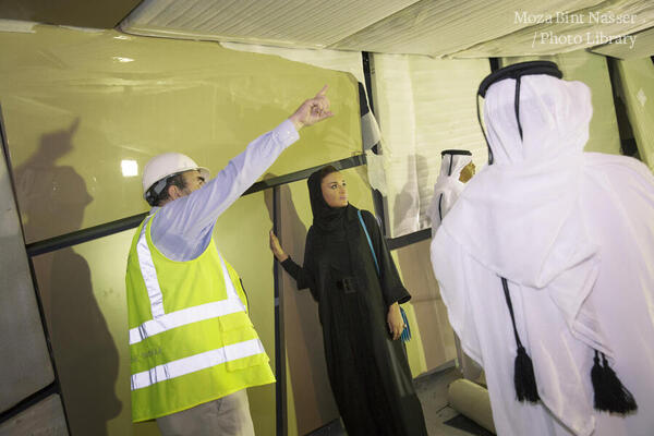 صاحبة السمو في زيارة تفقدية لمشروع متحف قطر الوطني