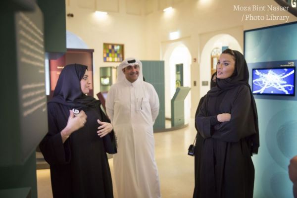 HH Sheikha Moza inaugurates the DNA exhibition at Msheireb Museums