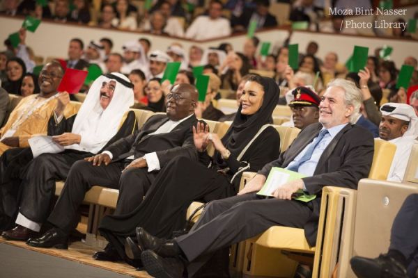 HH Sheikha Moza attends Education Above All session at WISE 2017