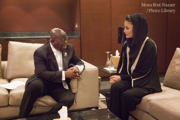 HH Sheikha Moza meeting with President of Ghana