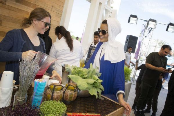 HH Sheikha Moza participates in National Sport Day activities in Qatar Foundation