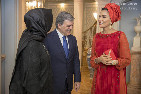 Their Highness hosted a dinner reception at Al Wajba palace in celebration of the grand opening of the Qatar National Library