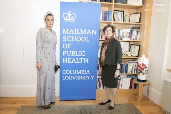 HH Sheikha Moza launches research partnership between Qatar Foundation International and Columbia University