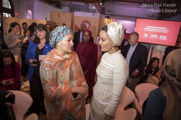 HH Sheikha Moza participates in WISE@NY education forum