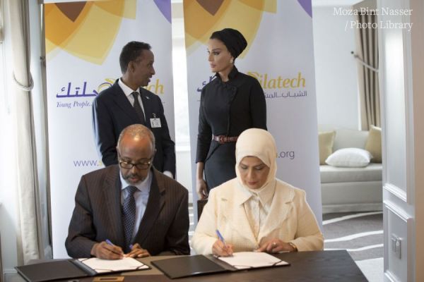 صاحبة السمو الشيخة موزا تشهد عدد من الاتفاقيات مع صلتك في نيويورك صاحبة السمو الشيخة موزا تشهد عدد من الاتفاقيات مع صلتك في نيويورك