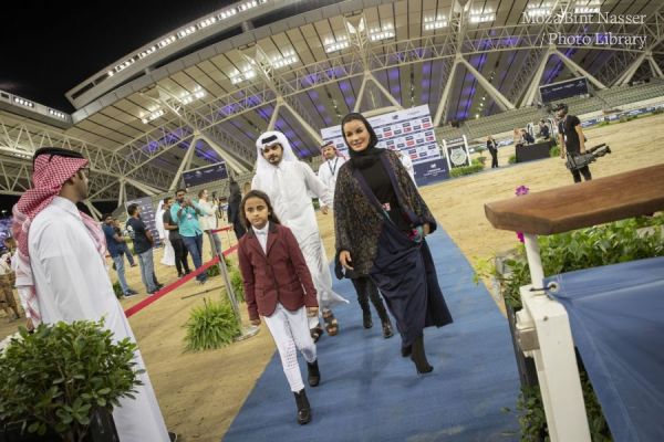 Their Highness attend the Longines Global Championship Tour finale