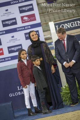 Their Highness attend the Longines Global Championship Tour finale