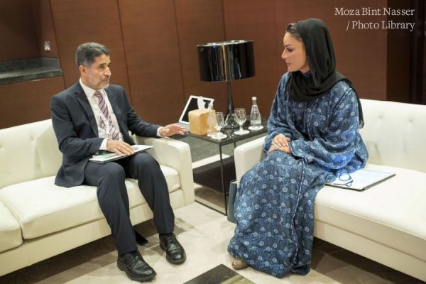 HH Sheikha Moza meets with WHO Regional Director for the Eastern Mediterranean