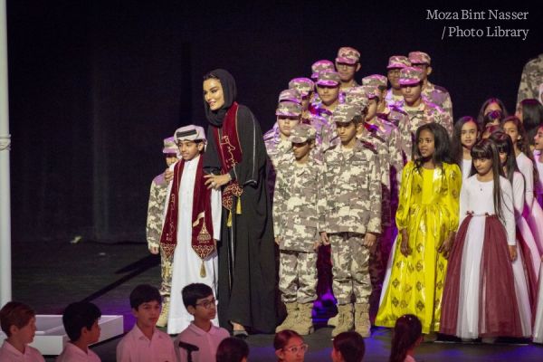 HH Sheikha Moza attends QF Schools’ Qatar National Day celebrations