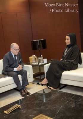 HH Sheikha Moza meets with Argentine Minister of Foreign Affairs