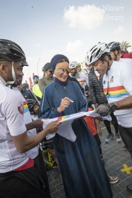 HH Sheikha Moza participates in National Sport Day at Education City