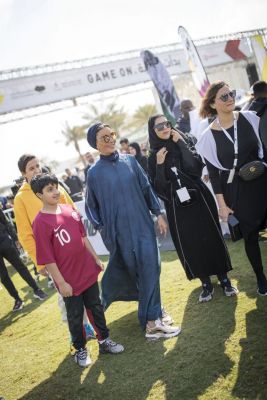 HH Sheikha Moza participates in National Sport Day at Education City