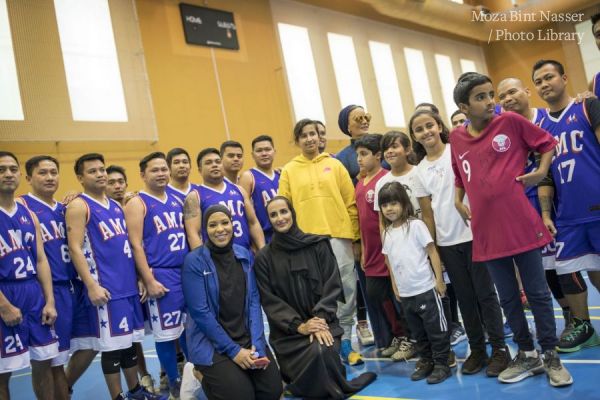 HH Sheikha Moza participates in National Sport Day at Education City