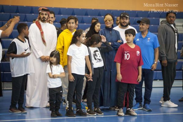 HH Sheikha Moza participates in National Sport Day at Education City