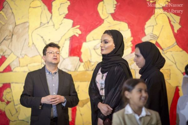 HH Sheikha Moza attends opening of Mathaf exhibitions celebrating Indian art