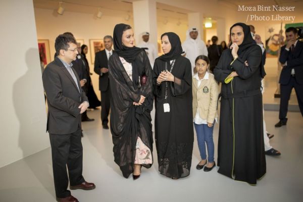 HH Sheikha Moza attends opening of Mathaf exhibitions celebrating Indian art