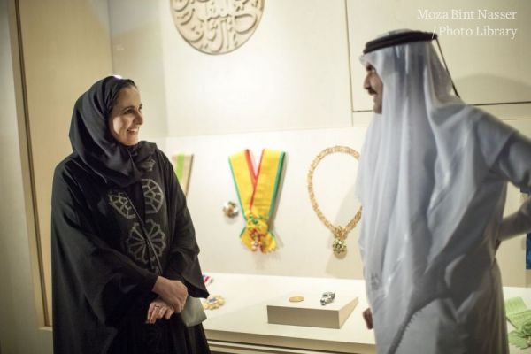 Their Highnesses tour the National Museum of Qatar
