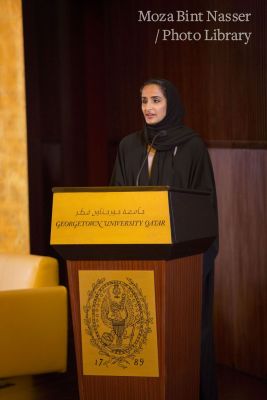 صاحبة السمو الشيخة موزا تشهد احتفال جامعة جورجتاون في قطر بإنجازاتها البحثية العالمية