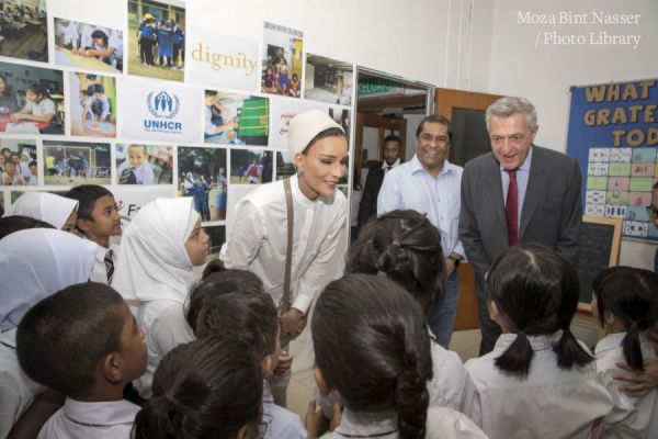 HH Sheikha Moza visits refugee children in Education Above All projects in Malaysia