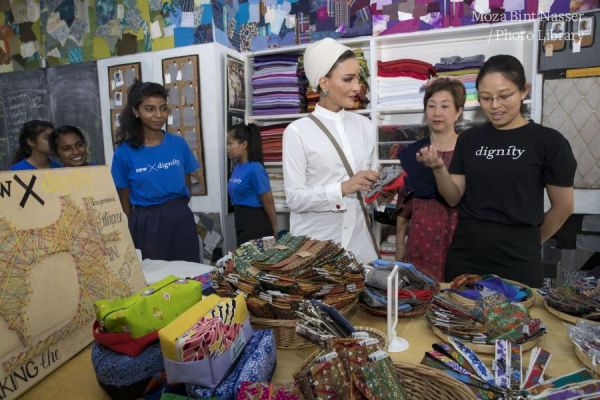 HH Sheikha Moza visits refugee children in Education Above All projects in Malaysia