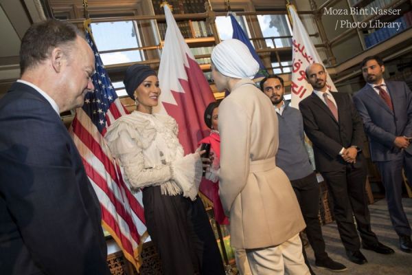 HH Sheikha Moza participates in seminar discussion at Georgetown University in Washington DC