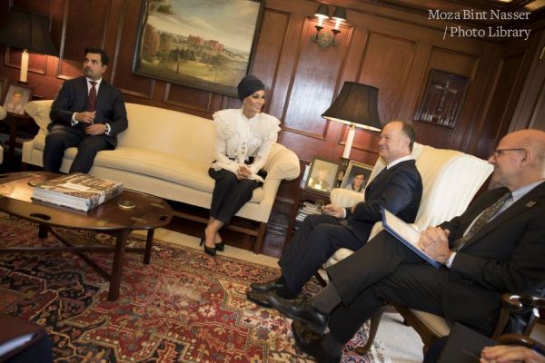 HH Sheikha Moza participates in seminar discussion at Georgetown University in Washington DC