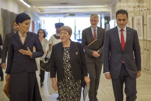 HH Sheikha Moza gives keynote address at the Social Forum of the Human Rights Council