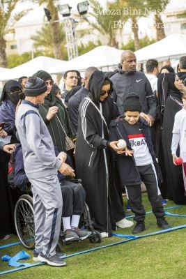 HH Sheikha Moza participates in Qatar National Sport Day 