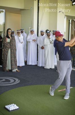 HH Sheikha Moza attends opening of Education City Golf Club 