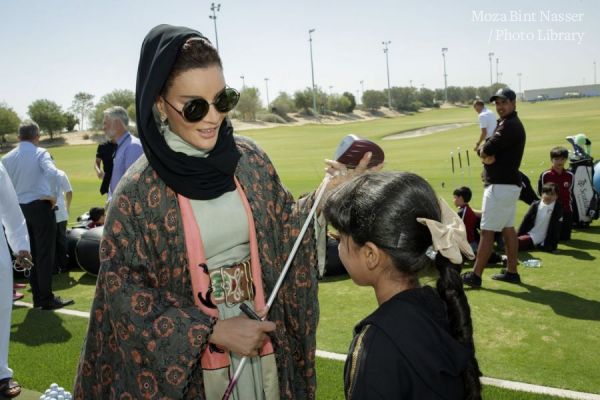 HH Sheikha Moza attends opening of Education City Golf Club 