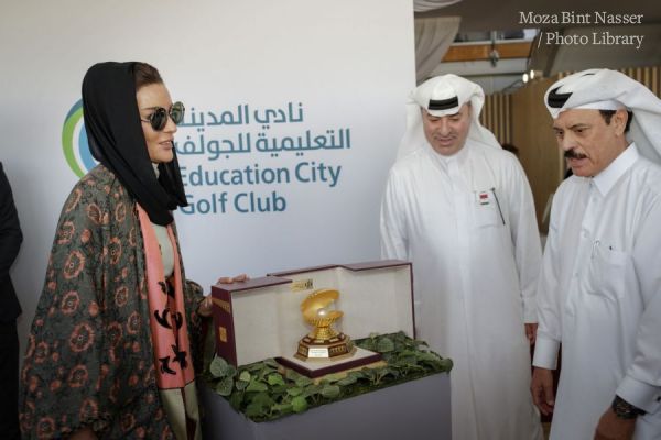 HH Sheikha Moza attends opening of Education City Golf Club 