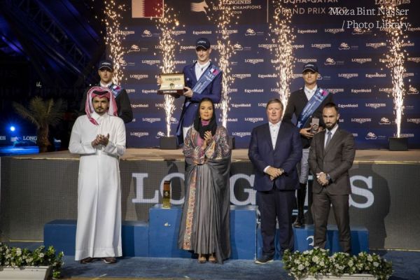 HH Sheikha Moza attends final of 2020 Longines Global Championship Tour 