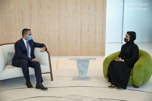 Her Highness met with the Italian Minister of Foreign Affairs and International Cooperation