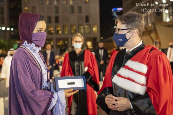 HH Sheikha Moza attends HEC Paris in Qatar graduation and new building inauguration