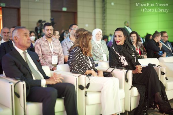 صاحبة السمو تحضر جلسة نقاشية في اليوم الثاني لؤتمر ويش 2022