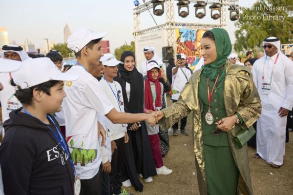 HH attends the closing event for Education Above All’s  SDG Pavilion