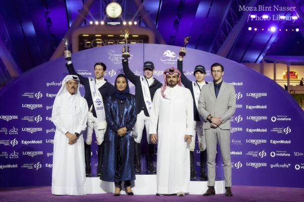 HH attended the final of the Commercial Bank CHI Al Shaqab Presented by Longines.