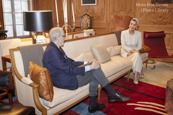 Her Highness meets with the president of the Rockefeller Brothers Fund