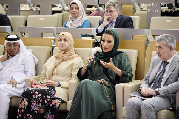 Her Highness attends the first international symposium on comparative education
